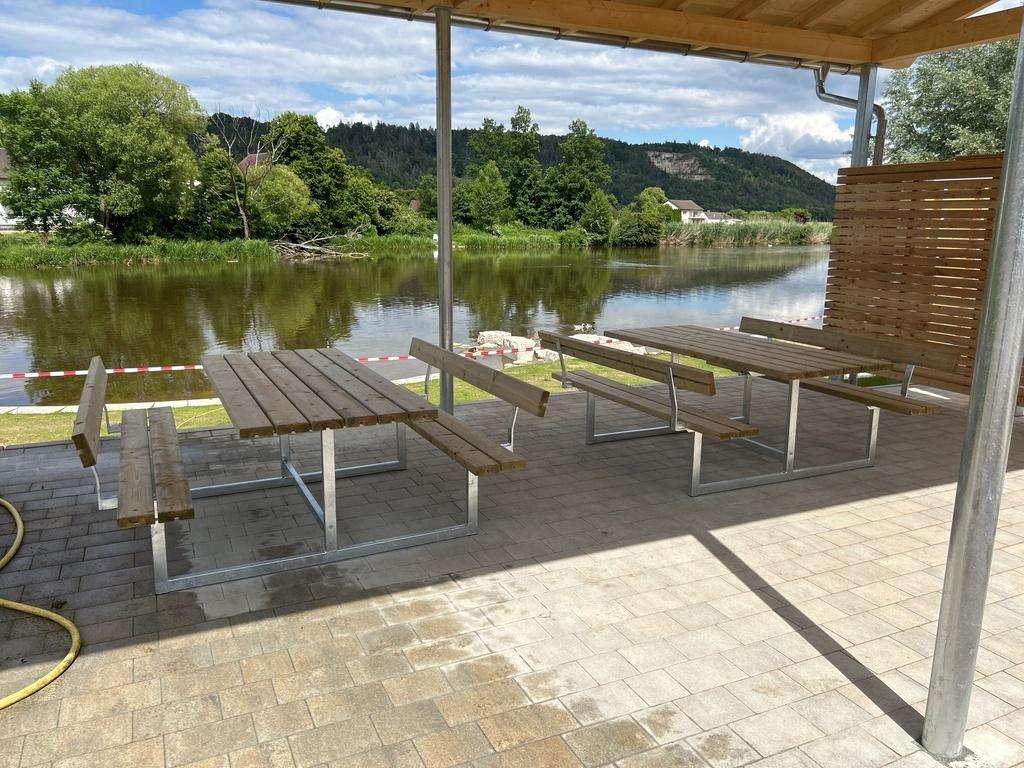 Bootsanleger Kottingwörth Sitzmöglichkeiten