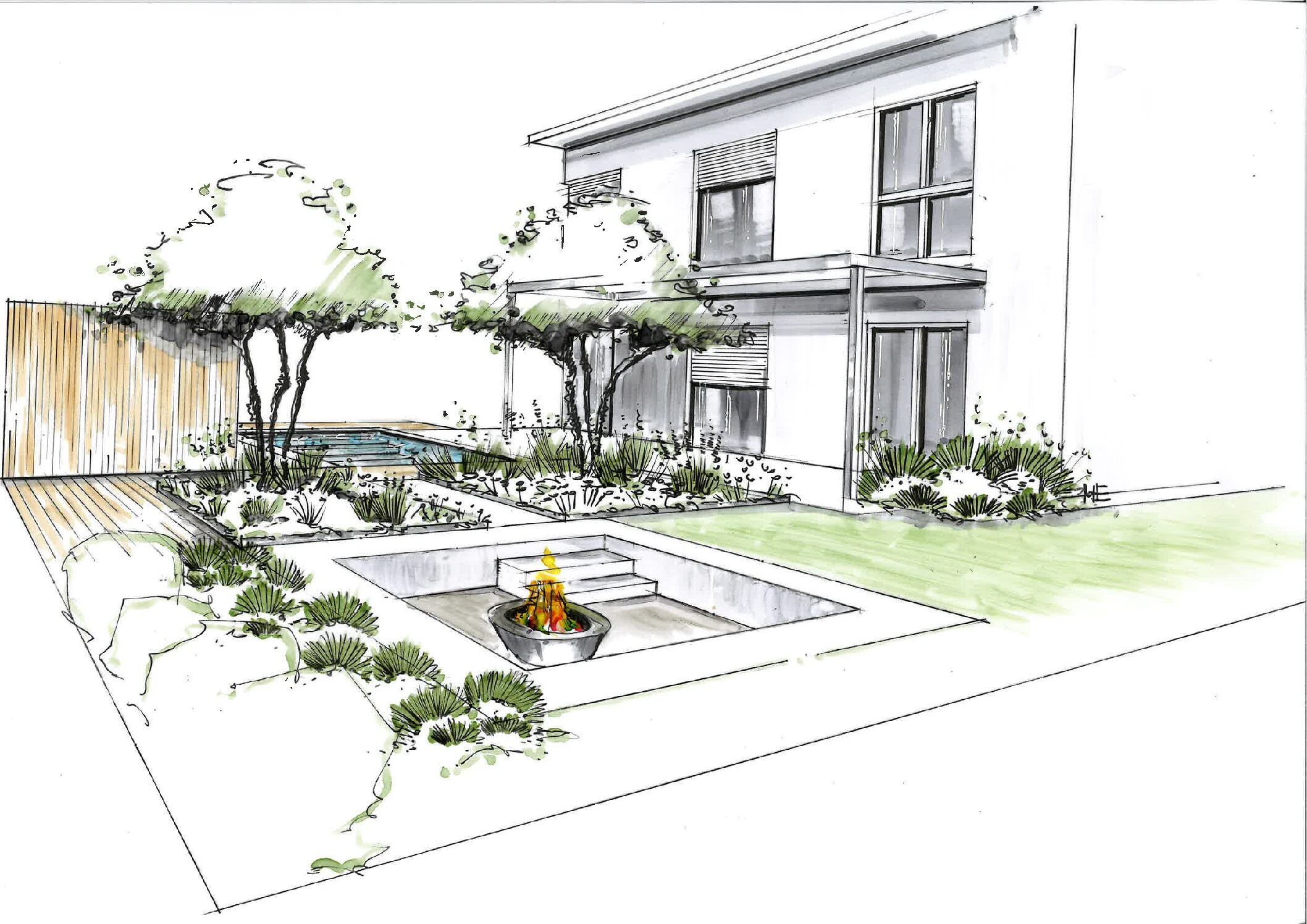 Gartenplanung Fam. Sch